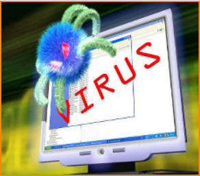 Virus on Computer Screen