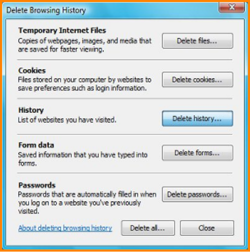 How To Delete Your Internet History On Vista