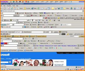 Too Many Toolbars on Screen