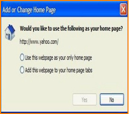 Inernet Explorer Home Page Options