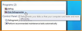 Choosing Disk Defragmenter Utility